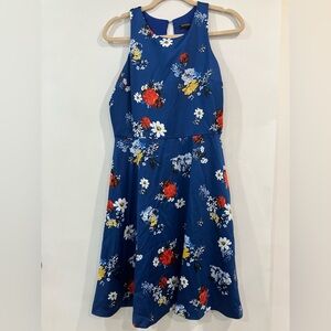 Banana Republic Navy Floral Dress